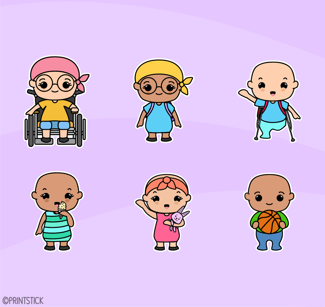 Special Needs Children - Digital Planner Stickers